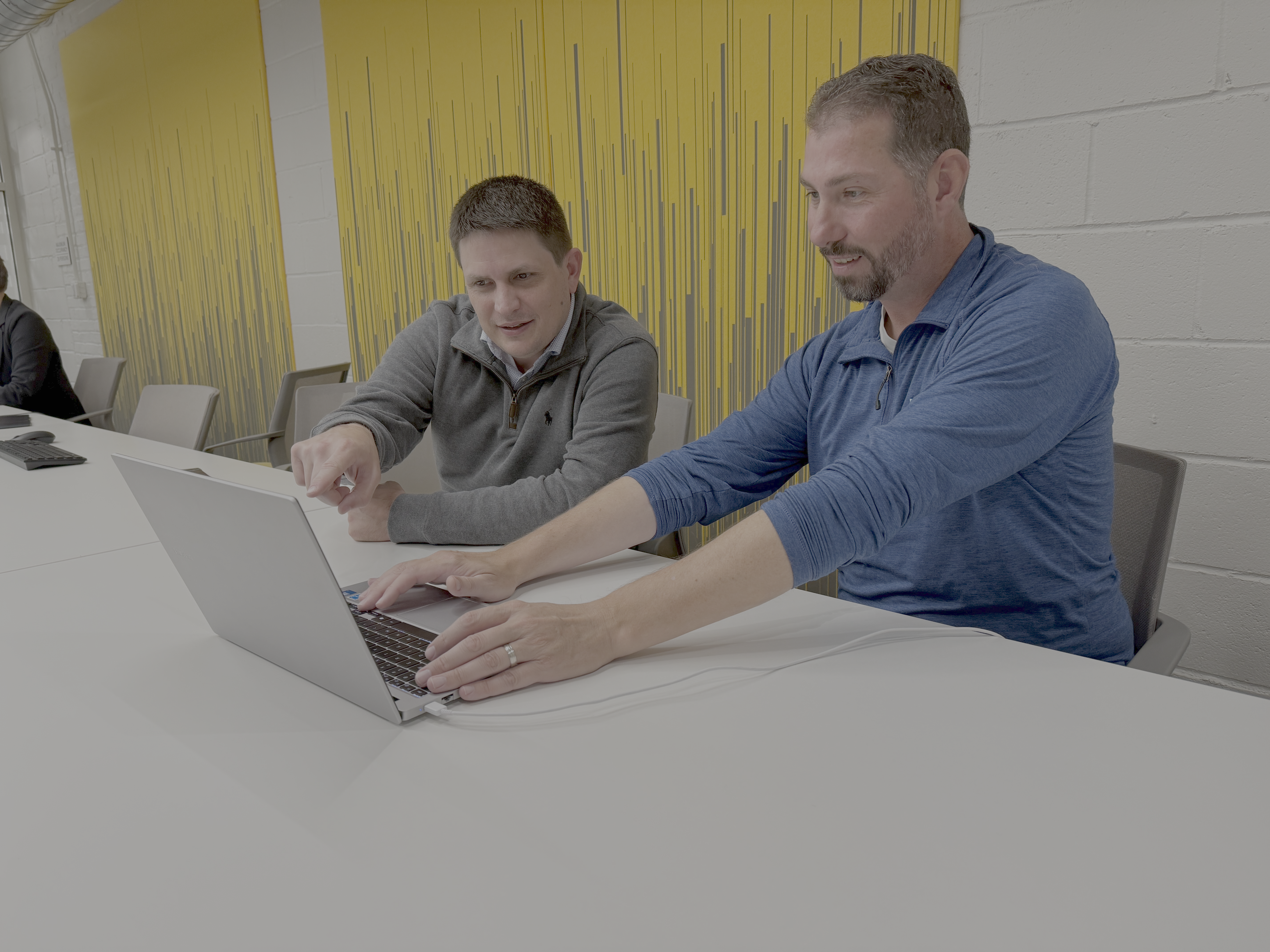 Harbor View team collaborating with a client